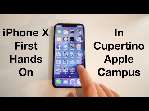 iPhone X First Hands On in Cupertino Apple Campus