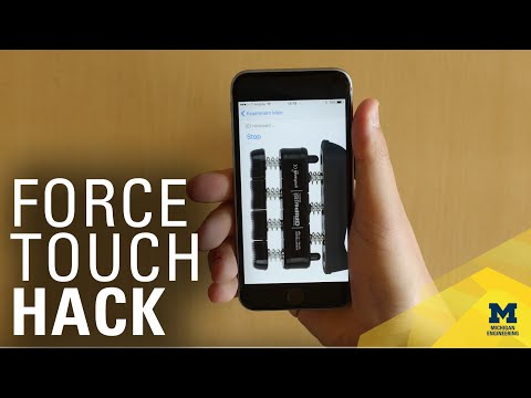 Controlling your phone using force and pressure